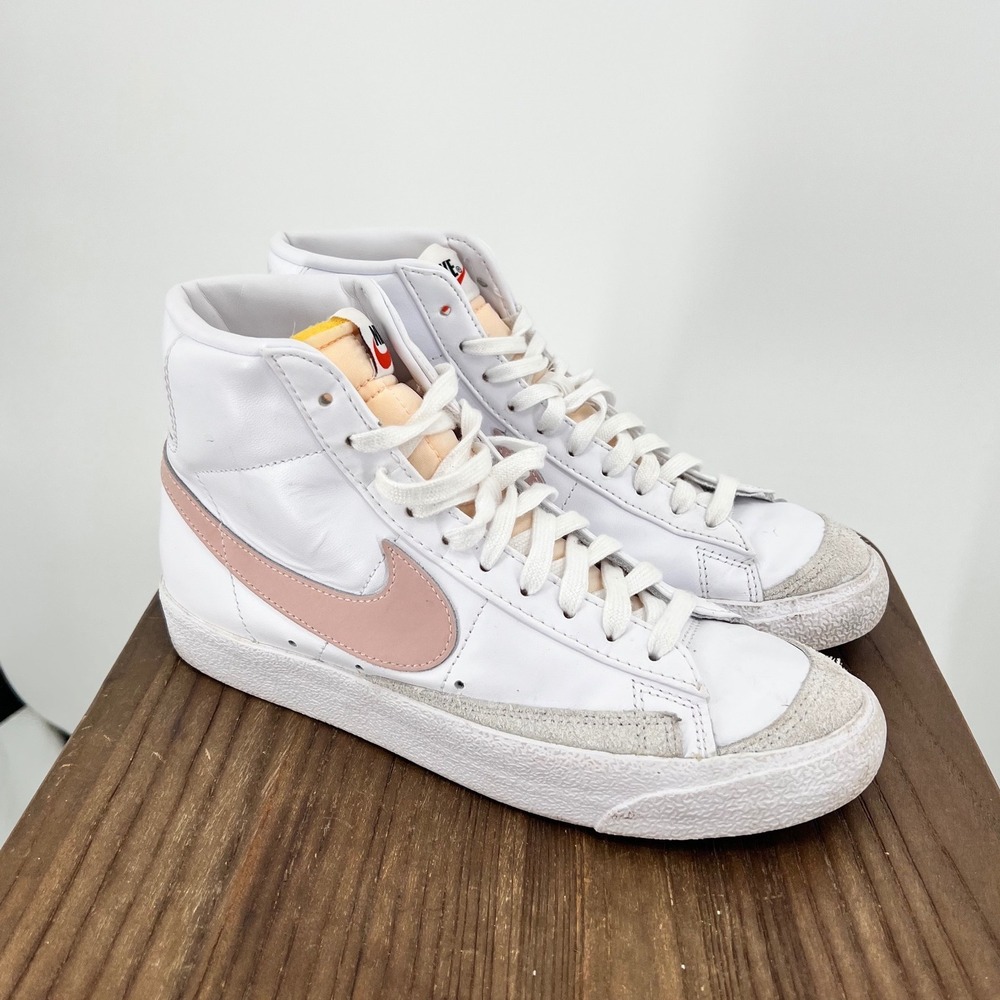 Nike Blazer Mid 77 Vintage White Oxford Pink CZ1055-118 Womens 8 High Top